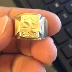 18k gold plated men’s ring